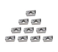 10pcs Indexable Inserts for Low Cutting Force Turning | Effective chip breaking design prevents long chip winding, perfect for continuous shaft turning tasks