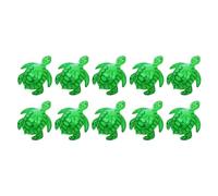 10Pcs Inflatable Turtle Light Up Realistic Turtle Balloon PVC Inflatable Animals Elastic Up Squeaky String with Animals Blow