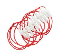 10PCS Inline Fuse Holders Designed for 5x20mm and 6x30mm Glass Fuse Tubes with Quick Connect Cable Socket Suitable for 20AWG Wiring (5x20mm)