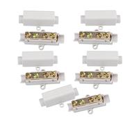 10pcs Inlines Wire Terminals Block Brass Wire Connectors 100A Current Capacity For Ceiling Lamp & Electricity Meter Inlines Wire Terminals