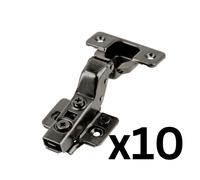 (10pcs) Inset Recessd Hinge Soft Close Cabinet Furniture Door Hinges 35mm Black 3DAdjust