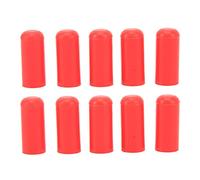 10PCS Intake Vacuum Hose End Blanking Cap, Universal 4mm Heat Silicone Vacuum Cap, Soft Silicone Hose Plug for BOV Pipe Line, Automotive Replacement Parts for Harsh Envir (Red)
