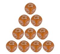 10Pcs Interactively Finger Game Dices Acrylic Rock Paper Scissor Game Dices 6 Sided 20mm Dices For Family Entertainment