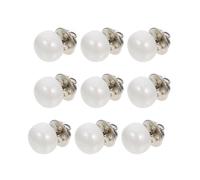 10pcs Invisible Clothes Buttons White Pp Metal Collar Snaps for Women