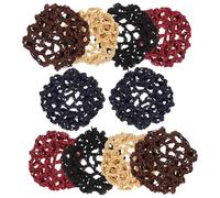 10pcs Invisible Hair Net Bun Covers for Dance and Stewardess