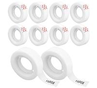 10Pcs Invisible Magic Tape Rolls Value 1.5cm x 25m for Document Repair with Solid Grip and Easy Peel Use Small Sealing Tapes for Warp Gift Packing Parcel General Purpose Strong Sticky Labelling