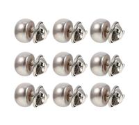 10pcs Invisible Snap Buttons Silver Metal Clothing Accessories