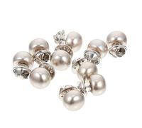 10pcs Invisible Snap Buttons Silver Metal Nail Free Brooches