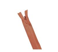 10pcs Invisible Zipper, 3# Nylon Coil 28-60cm, for Discreet Seams in Apparel DIY,Light Brown,45cm