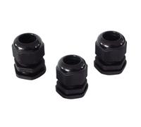 10PCS IP68 For 3-6.5 Mm Black And White Cable Locking Connector PG7 PG19 PG11 PG13.5 Waterproof Nylon Gasket Plastic Cable Gland(PG21 Black)