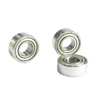 10PCS Iron cover bearing 603 TO 699 2RS Miniature Ball Bearing 604 605 606 608 623 624 626 628 686 687 688 bearings(681X-2-1.5x4x2mm)
