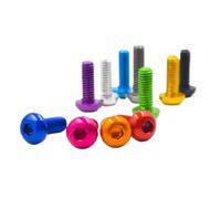 10pcs iso7380 Aluminum button head screw(M5x20,Purple)
