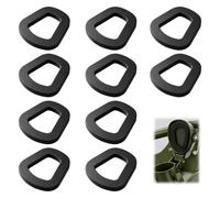 10Pcs Jerry Can Rubber Seal Gaskets, Universal Replacement Washers for 5L 10L 20L NATO Military Style Fuel Cans, Durable Leak-Proof Gas Spout Seals (black)