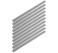 10pcs Jewelry Box Divider Inserts, Velvet Cuttable Interlocking Grey | Removable Layout Adjustment, Reinforced Cardboard Base, 28.70x1.80x0.30cm Size, for Drawer Arrangements