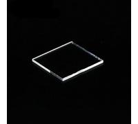 10PCS JGS-1 Quartz Glass Elliptic Plate 10x10x2mm - High Precision U-V & Visible Light Transmittance