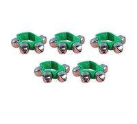 10PCS Jingle Bell Bracelet With Adjustable Strap Wrist Band Bells Fun Dancing Games Toy With Crisp Sounds For Kids for Dance Party(Green)