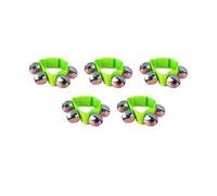 10PCS Jingle Bell Bracelet With Adjustable Strap Wrist Band Bells Fun Dancing Games Toy With Crisp Sounds For Kids for Dance Party(Light green)