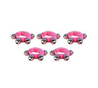 10PCS Jingle Bell Bracelet With Adjustable Strap Wrist Band Bells Fun Dancing Games Toy With Crisp Sounds For Kids for Dance Party(Pink)