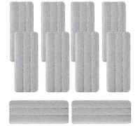 10Pcs Joymoop Mop Replacement Pads, 13 * 4.9'' Universal Mop Pads Mop Head Refills Washable Wet Mop, Compatible with Most 11-13” Size Mops,