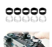 10pcs Joystick Protector, Silicone Invisible Joystick Protective Ring Compatible with Steam Deck Xbox Switch Pro PS5 PS4 Game Controller Accessories (black, white)