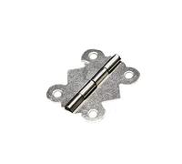 10pcs KAK 20mm x17mm Bronze Gold Silver Mini Butterfly Door Hinges Cabinet Drawer Jewellery Box Hinge for Furniture Hardware(Silver)