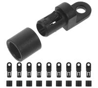 10pcs Kayak Bungee Cord Hook Black Plastic End Nut 10b for Boat