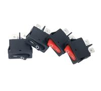 10pcs KCD1-110 2Pin 250V 6A Boat Switch Snap-in SPST ON OFF Rocker Position NO/OFF power switch 10x22mm red(KCD1-110 Red lid)