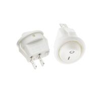 10PCS KCD1 2PIN 15mm On/Off Round Boat Rocker Switch DC AC 3A/250V Car Dashboard Track(3)