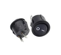10PCS KCD1 2PIN 15mm On/Off Round Boat Rocker Switch DC AC 3A/250V Car Dashboard Track(7)