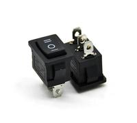 10PCS KCD1 Push Button Switch 15x21mm 2/3 Pin SPST switches 10A/125V 6A/250V Snap-in On-OFF ON-OFF-ON Boat Rocker Switch IDGTTLDF(ON-OFF-ON 3PINS)
