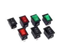 10pcs KCD1 Rocker Switch Power Switch ON-OFF 2 Position ON-OFF-ON 3 Position 3Pin 6Pins 6A 250VAC/ 10A 125VAC(ON-OFF Red)