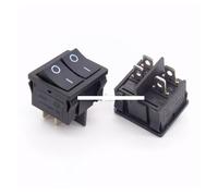 10Pcs KCD2 21x24mm 21 * 24mm Black Rocker Switches Two-Way Switch 4 Pin 2 Position 6A/12A 250VAC ON-OFF RUAJOGYNVM