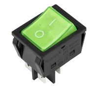 10pcs KCD4-201N-2 Perforate 30 X 22 Mm 20A 4 Pin ON - Off Boat Rocker Switch KCD4 Series Power Switch with 220V Light(Vert)
