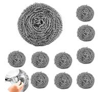 10Pcs Kettle Descalers Wire Ball Stainless Steel Doughnut Kettle Descaler for Kettle Tablets Remove Limescale Premium Limescale Remover Kettle Descalers Wire Ball Durable Long Life