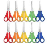 10Pcs Kids Scissors,Children Blunt tip Safety Scissors with CM-Scale, Preschool Training Scissor, Plastic Handle Safety Scissor for Kids Scrapbooking Art DIY Craft Students Teaching Stationery