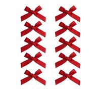 10pcs Kids Small Bowknot Hair Clip Solid Color Ribbons Styles Hair Barrettes For Parties And Gifts Sweet Solid Color Hair Clip