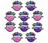 10pcs Knitting Needle Stoppers Yarn Shape Knitting Needle Point Protectors Stitch End Caps for Knitting Supplies Accessories
