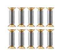 10Pcs Knives Screw Rivets Gold Hex Flat Head Screws for Knife Making Handle Bolts 5mm Hole DIY Tools
