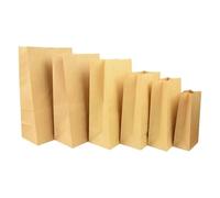 10Pcs Kraft Paper Giftware Bag Baking Packaging Bag Biscuit Candy Food Snacks Bread Takeaway Bags Wedding Party Supplies for Birthday Wedding Sweets(15x10x29cm)