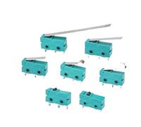 10PCS KW12 Miniature stroke limit switch Silver contact 5A250V 2/3 feet with handle with pulley(KW12-B 16MM)