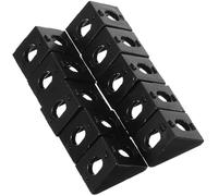 10pcs L Bracket Corner Connector Set 4040 Black 90 Degree Aluminum