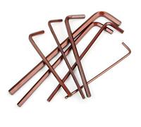 10PCS L Type S2 Alloy Stiffening Allen Key Wrench Set 1.5-6mm Metric Flat Head Rust Prevention Hand Tool(10pcs-5mm)