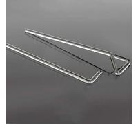 10pcs Lab Glass Triangular L-Shape Cell Spreader Set for Petri Dish Scraping - High Borosilicate Glass(A-type)