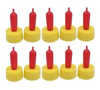 10pcs Lamb Teat Feeder Bottle Topper Feeding Milk Drinking for Sheep Goat Pup Dog