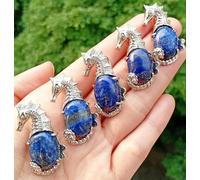 10pcs Lapis Lazuli Gems stone Seahorse Pendants