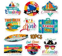 10PCS Large Cruise Door Magnets, Magnetic Waterproof Navigation Boat Anchor Cruise Ship Car Decors, Decorative Refrigerator Protector Magnets for Refrigerator, Carnival Cruise Party