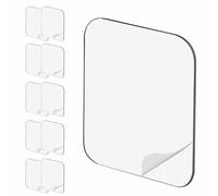 10PCS Large Double Sided Adhesive Pads for Mounting, 2-3/8in Two Precut Squares Tape Super Strong Heavy Duty Washable Sticky Patch Walls Hanging Nano Gel Clear 60mm, 2-23/64inchx2-23/64inch
