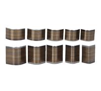 10Pcs Leather Belt End Cutter, High - Speed Steel V Shape Square Punch Tool Set, Handmade Craft Leather End Trimmer with Sharp Cutting Edge for DIY Leatherworking (shallow round)