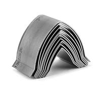 10pcs Leather Craft Belt End Die Cut Mould Set, Flat and Sharp End Punch Tool for Watchband Waist Belt Making, Premium Hardened Steel Blades with Clean Cutting Edge (Sword Tail)