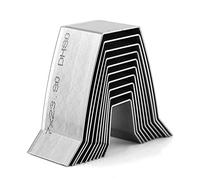 10pcs Leather Craft Belt End Die Cut Mould Set, Flat and Sharp End Punch Tool for Watchband Waist Belt Making, Premium Hard Steel Blades with Clean Cutting Edge (Square Tail)